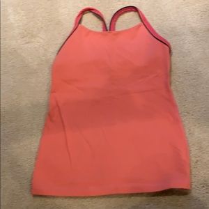 Lulu Lemon racer back tank w bralette